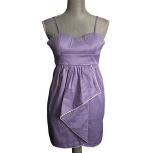 Walter by Walter Baker Lavender Purple Tulip Ruffle Front Dress, Small